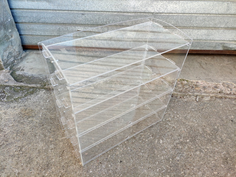 vitrina 4estantes hosteleria metacrilato 52x51x23 1u